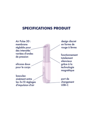 Stimulateur clitoridien de voyage Secret Kiss Satisfyer 